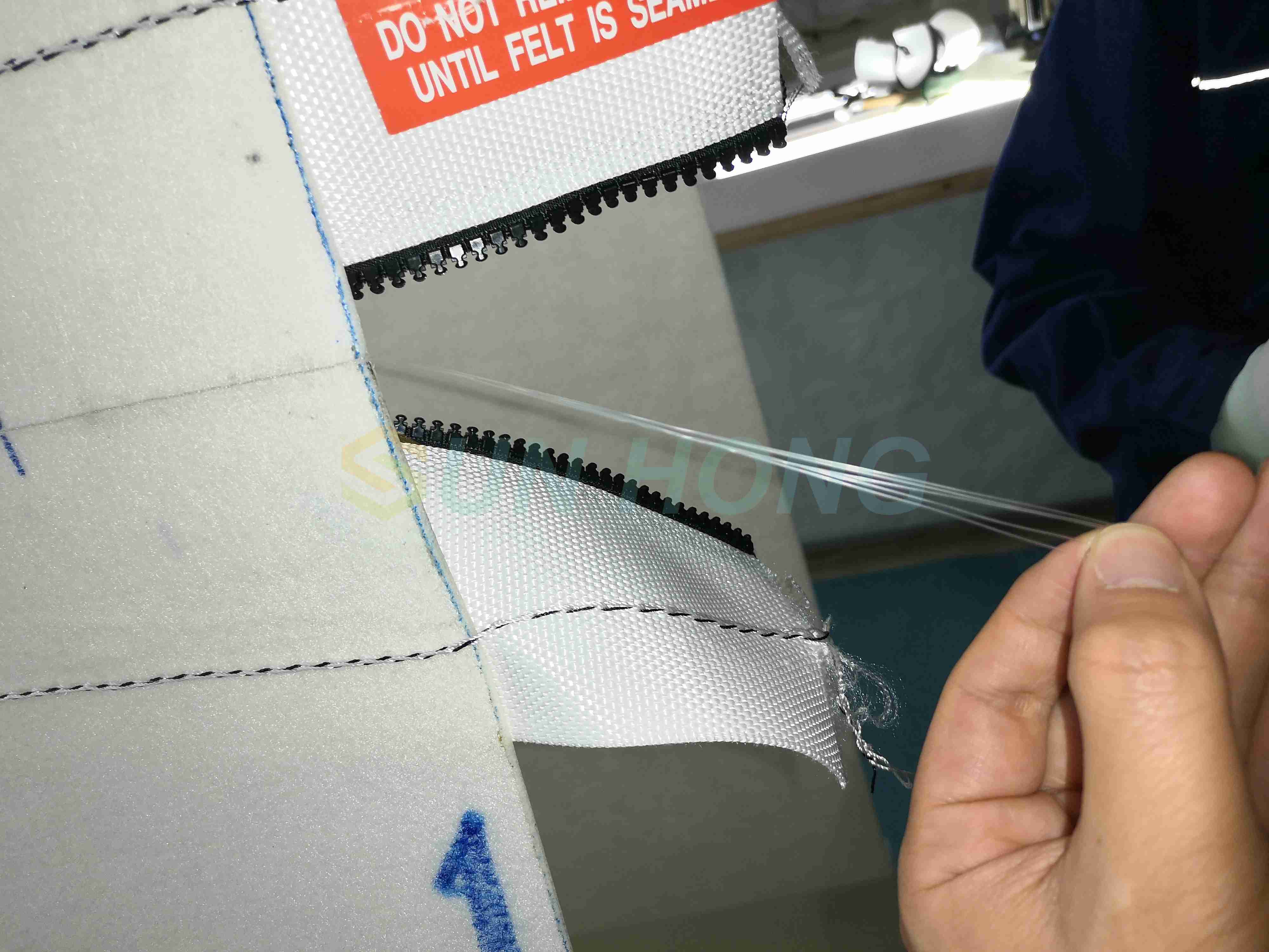 Papiermaschinenkleidung gefütterte Presse Filz