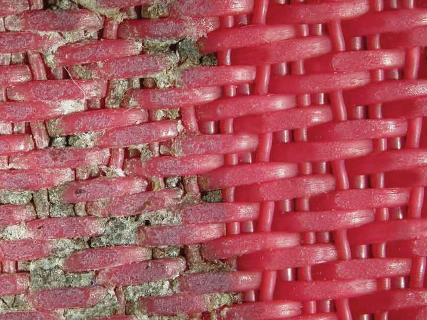 Reinigung des Trocknergewebes