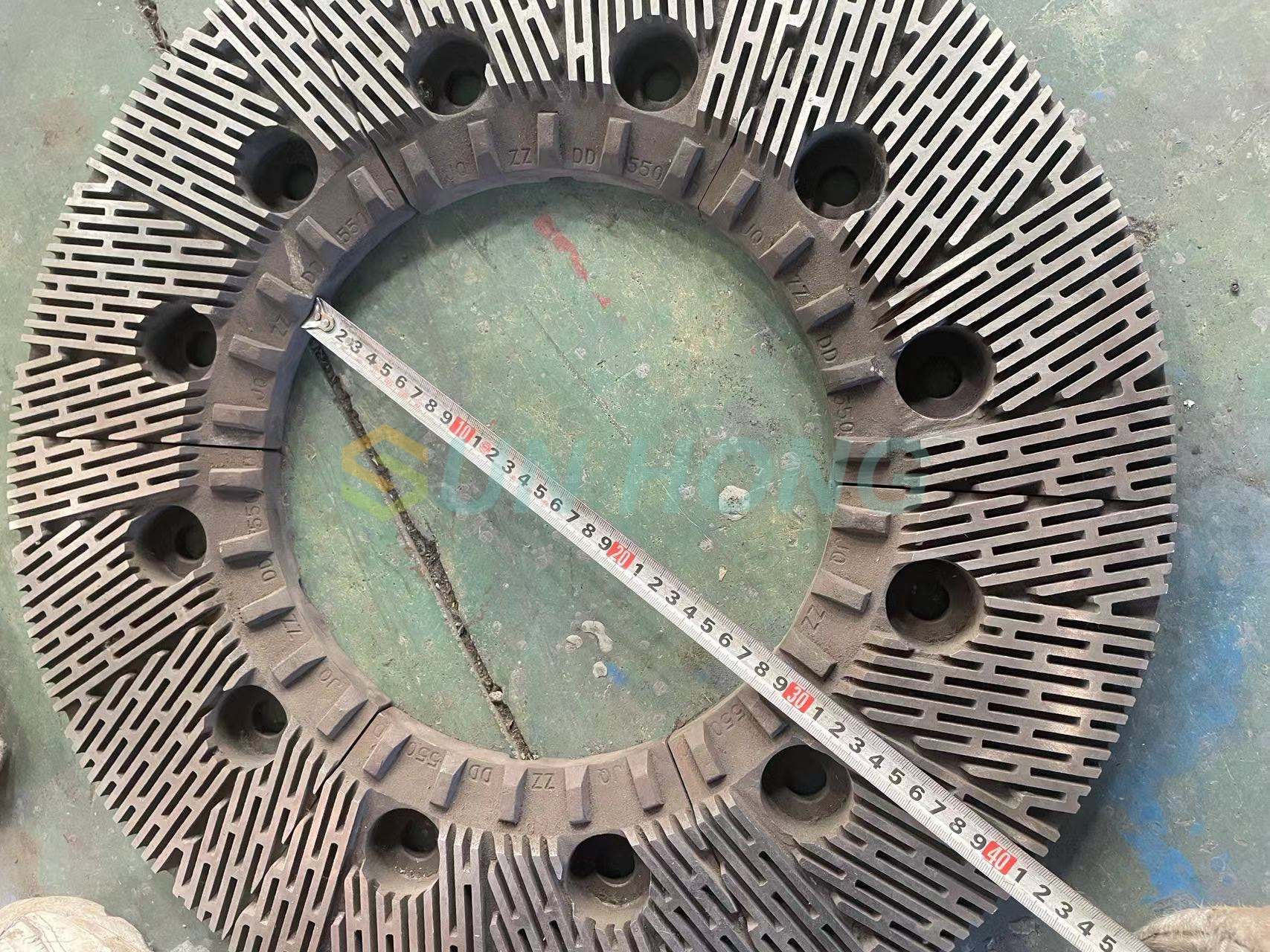 Raffinerplattensegment